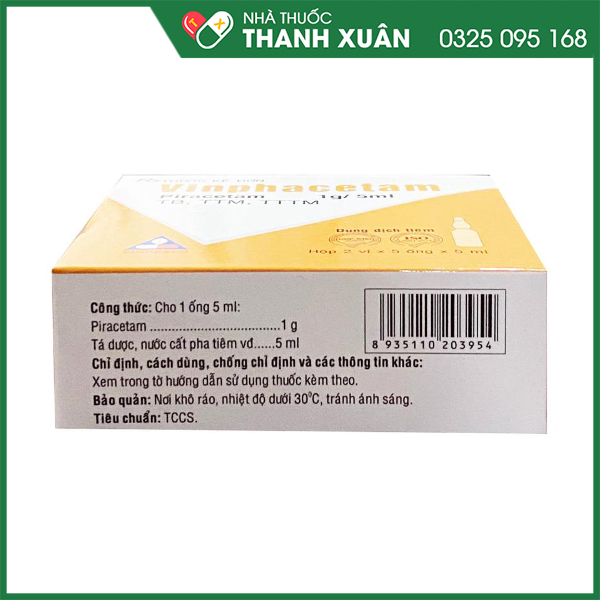 Vinphacetam 1g/5ml giải pháp điều trị thần kinh